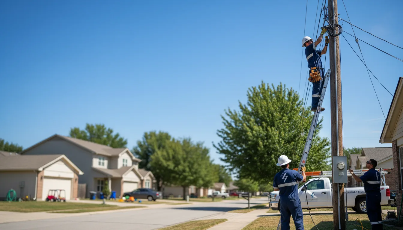 Residential electrician providing installation services in Summit, AR
